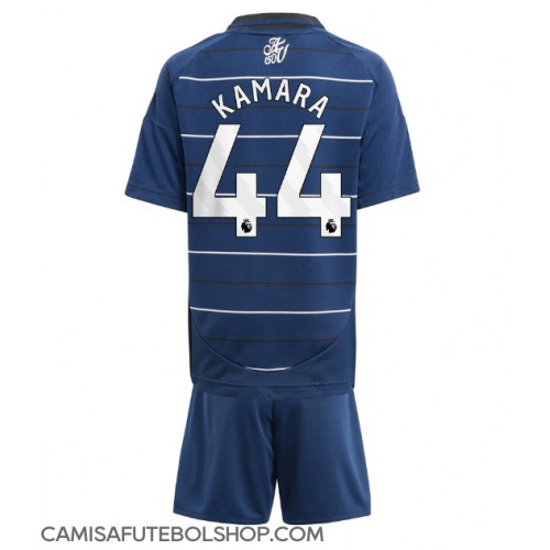 Camisa de time de futebol Aston Villa Boubacar Kamara #44 Replicas 3º Equipamento Infantil 2024-25 Manga Curta (+ Calças curtas)